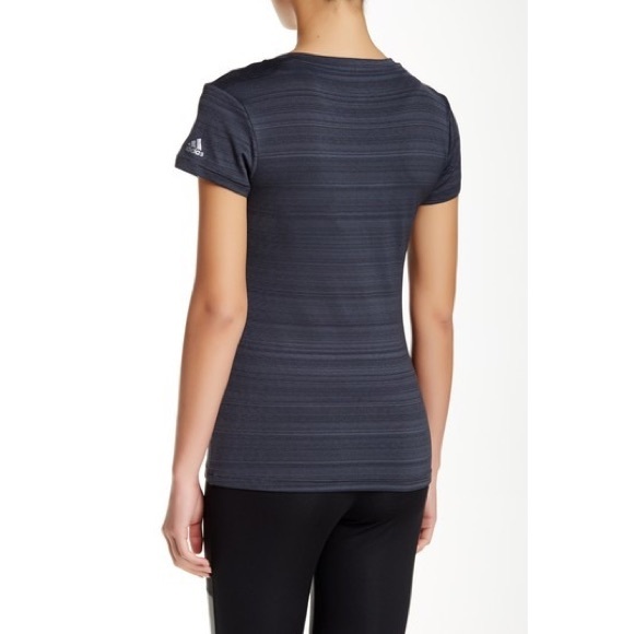 Adidas Gray Climalite Stretch Tee Size Large - Picture 3 of 7